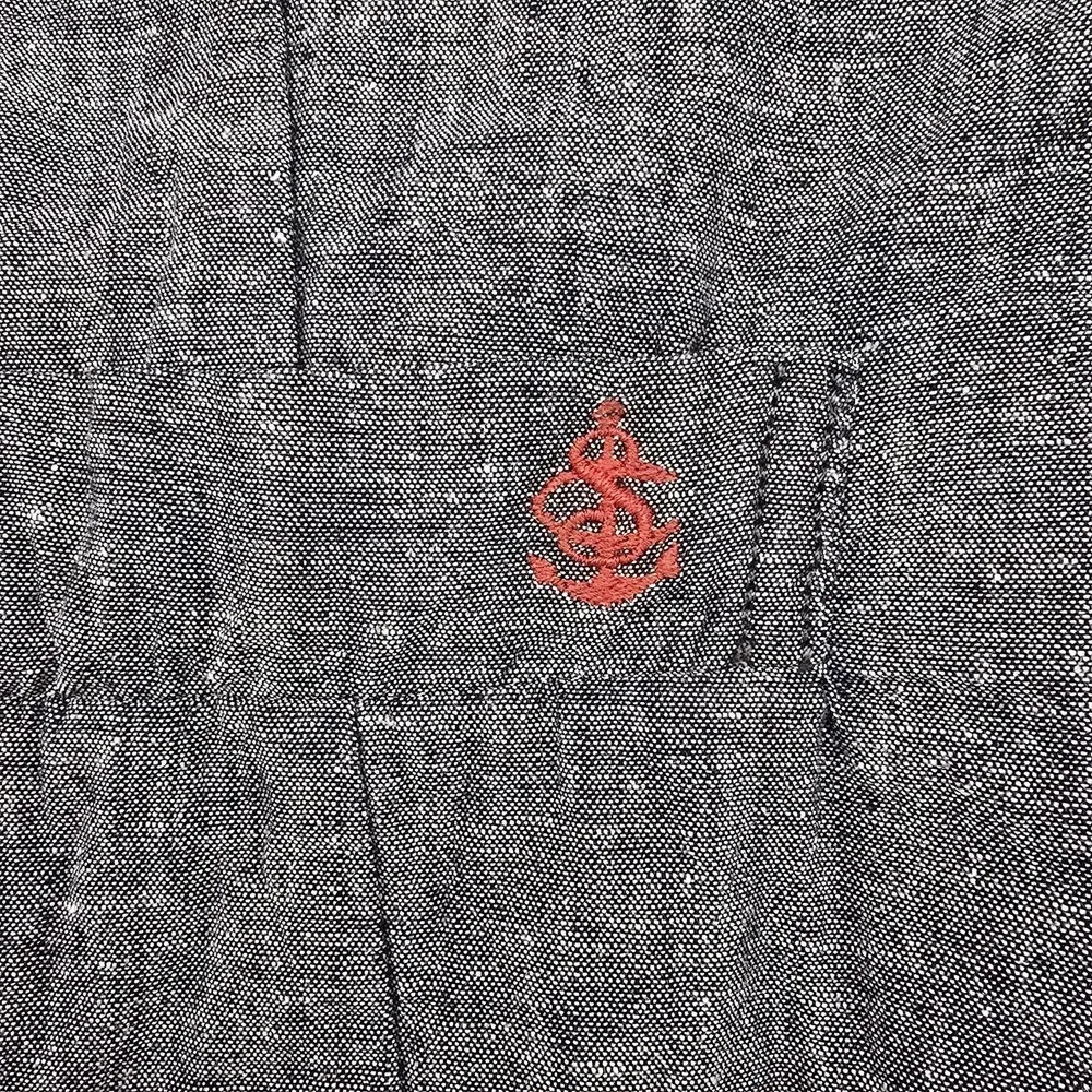 Scotch & Soda Vest Mens 50L Blue Indigo Denim Belted Cotton Casual Suit Blauw